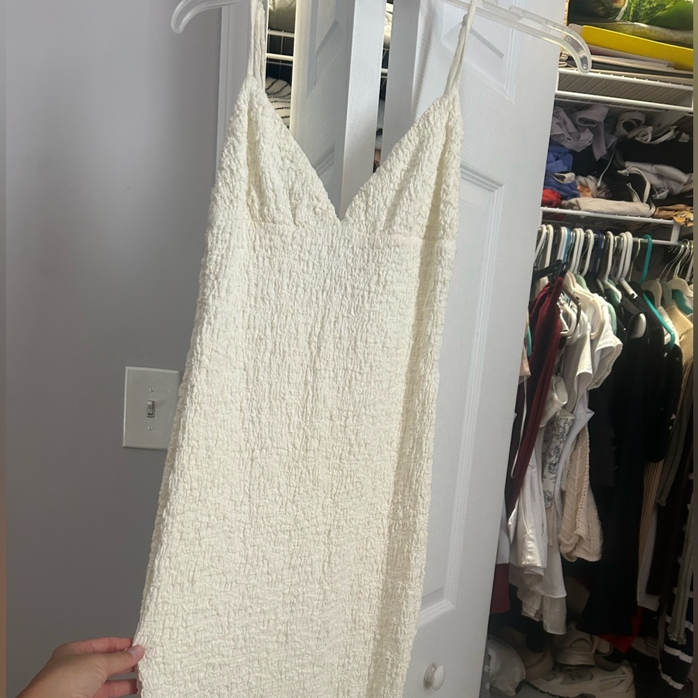 Princess Polly White Sheath Dress Spaghetti Strap